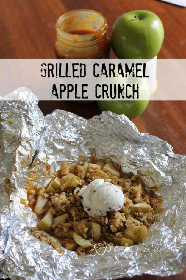 Grilled Caramel Apple Crunch, quick enough for a busy weeknight and charm that beats anything from a bakery case