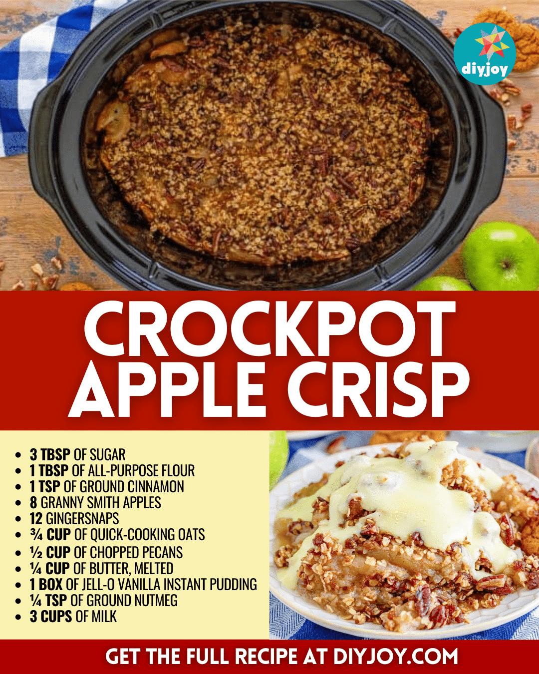Easy Crockpot Apple Crisp Recipe