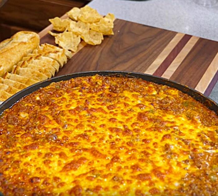 Why not make a cheap easy quick Sloppy Joe Skillet Dip for your next potluck or game day party