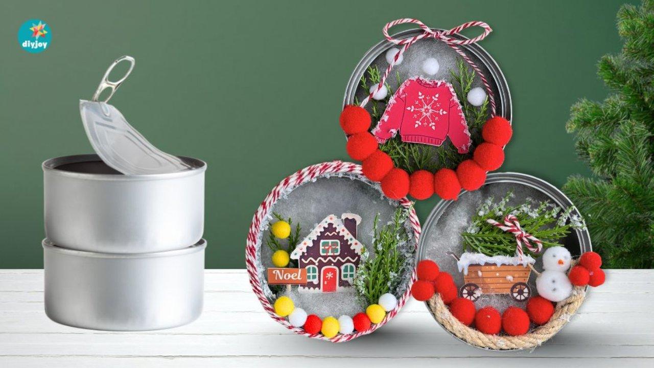 Make the Cutest DIY Christmas Ornament With a Tuna Can