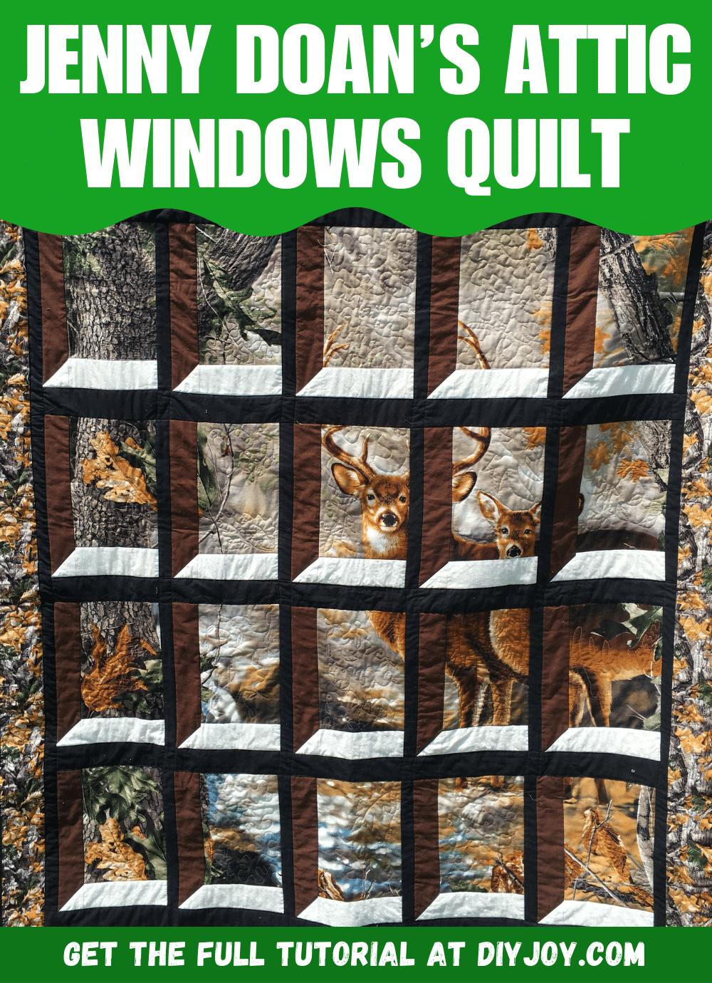 Jenny Doan’s Easy Attic Windows Quilt Tutorial