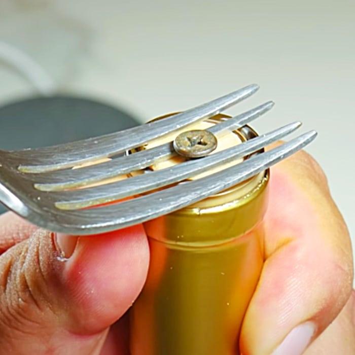 How To Open A Bottle Of Wine Without Corkscrew - Easy Way To Open Wine - DIY Wine Bottle Opener
