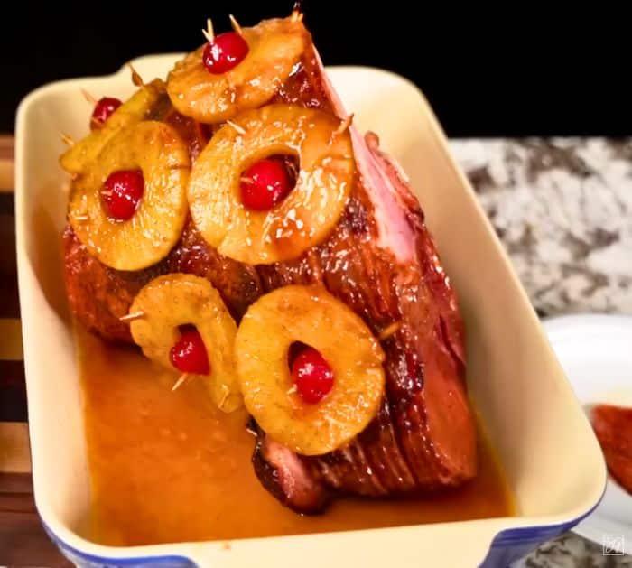 Easy Pineapple & Honey Glazed Ham Recipe