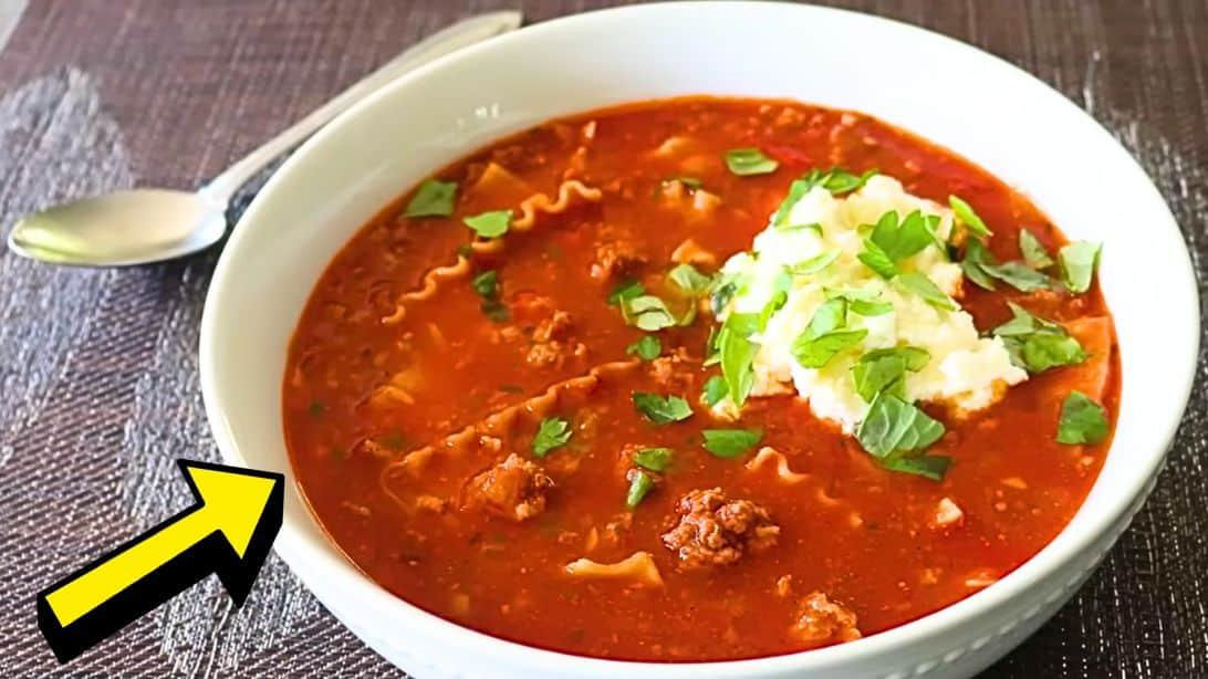 Super Easy Real Lasagna Soup Recipe