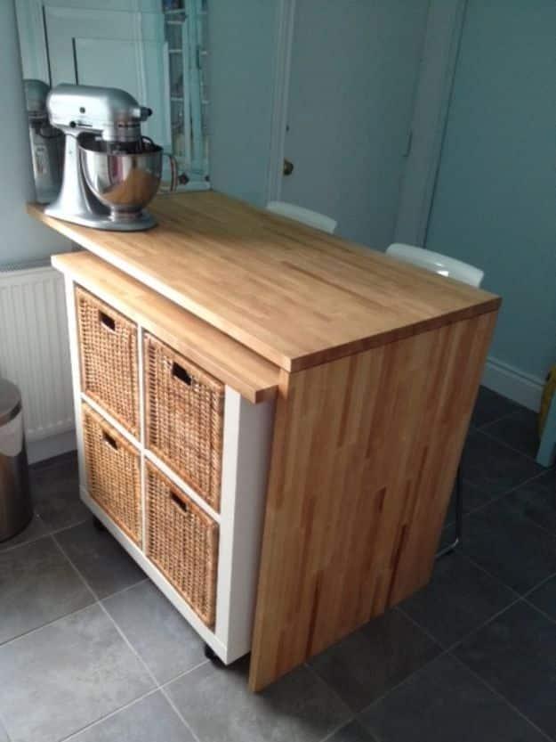 Ikea Hack Kitchen Rolling Island, a popular choice on this list and a budget friendly upgrade using basic IKEA pieces