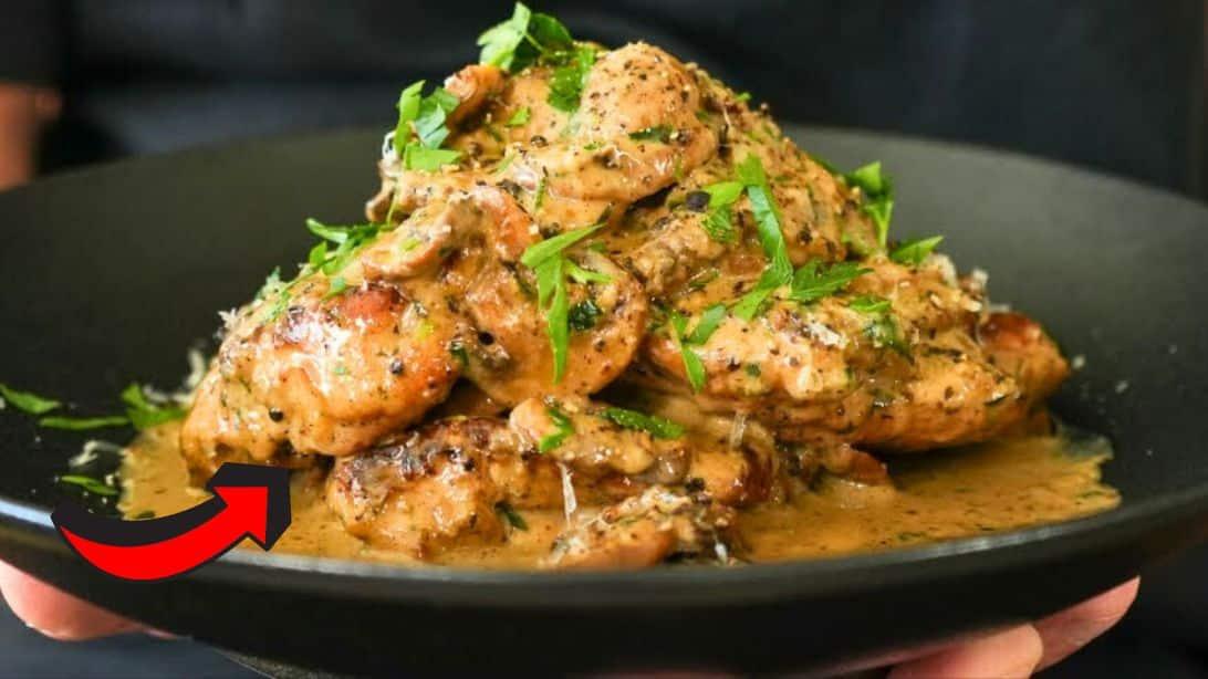One-Pot Creamy Mushroom Chicken Recipe