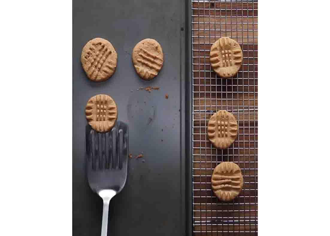 Baking the 3-ingredient cookies