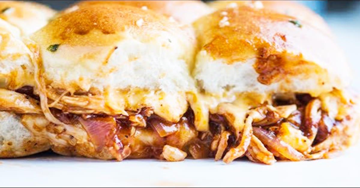 Pull Apart BBQ Chicken Sliders Recipe