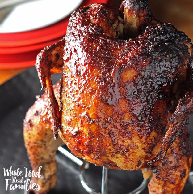 Best Barbecue Recipes - BBQ Beer Can Chicken - Easy BBQ Recipe Ideas for Lunch, Dinner and Quick Party Appetizers - Grilled and Smoked Foods, Chicken, Beef and Meat, Fish and Veget