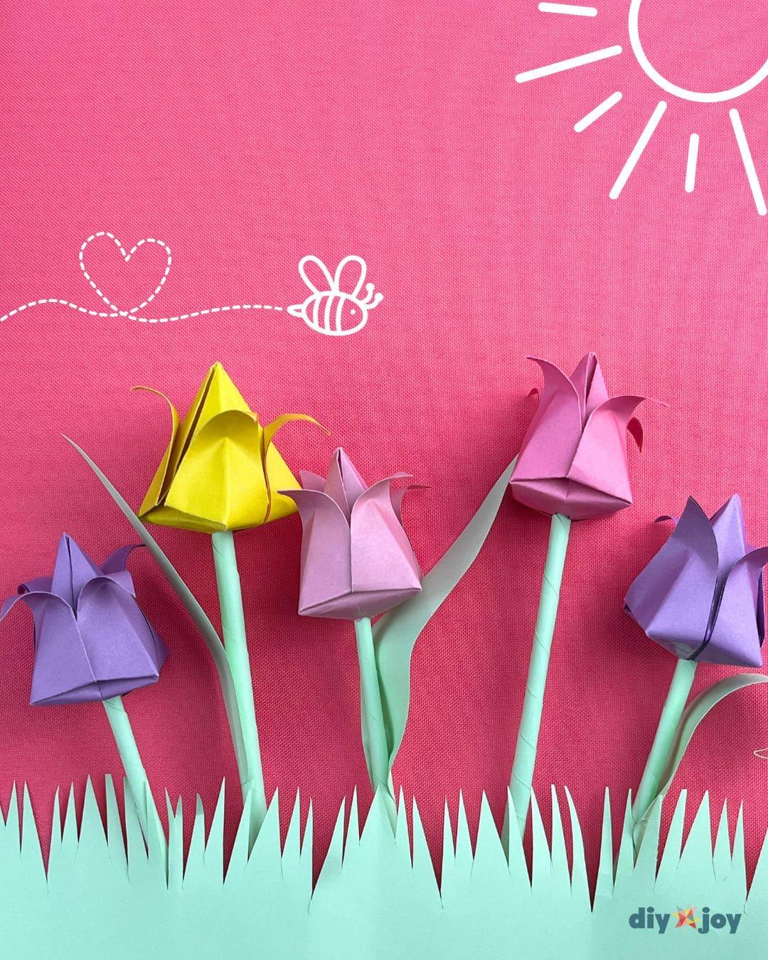 Spring Craft — 1. paper tulips
