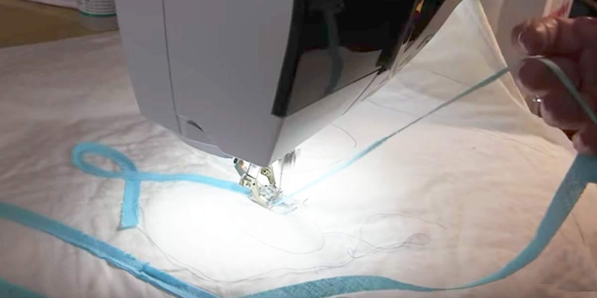 She Sews 3 Layers Of Fabric And Next She Uses A Product Making It Look Like Chenille!