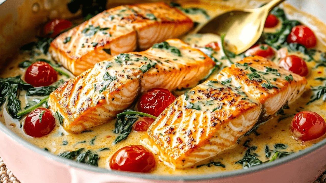 Healthy and Creamy One-Pan Salmon Recipe