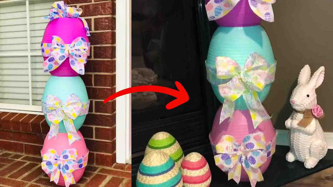 Dollar Tree DIY Easter Topiary Tutorial