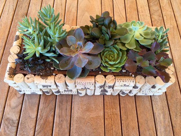 DIY Easy Cork Planter Box, forgiving enough to redo without wasting materials and a keepsake worth handing down