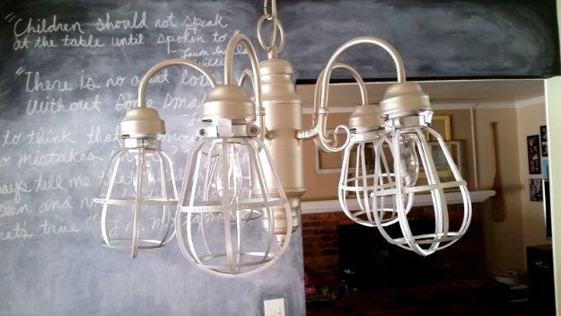 Easy DIY Vintage Cage Light Fixture, easy to scale up for a full batch and a keepsake worth handing down