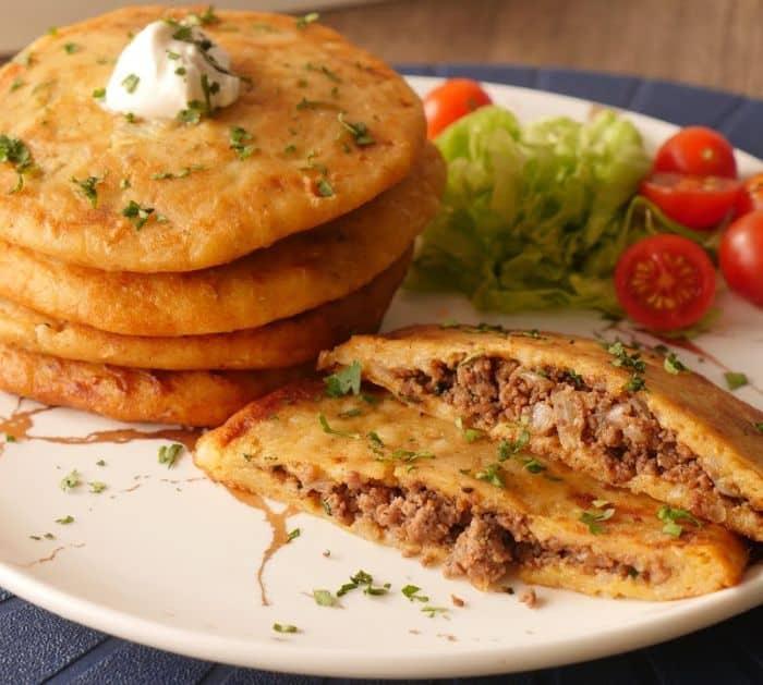 How To Make Ground Beef Stuffed Potato Pancake