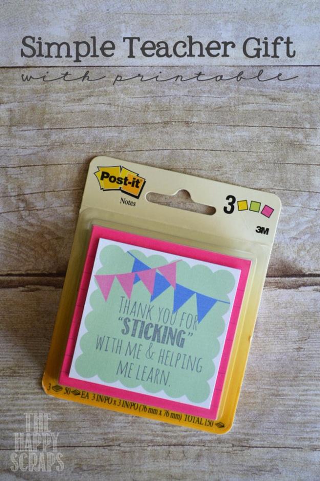 Simple Teacher Gift, quick enough to finish over a weekend and a clever way to reuse scraps you already have