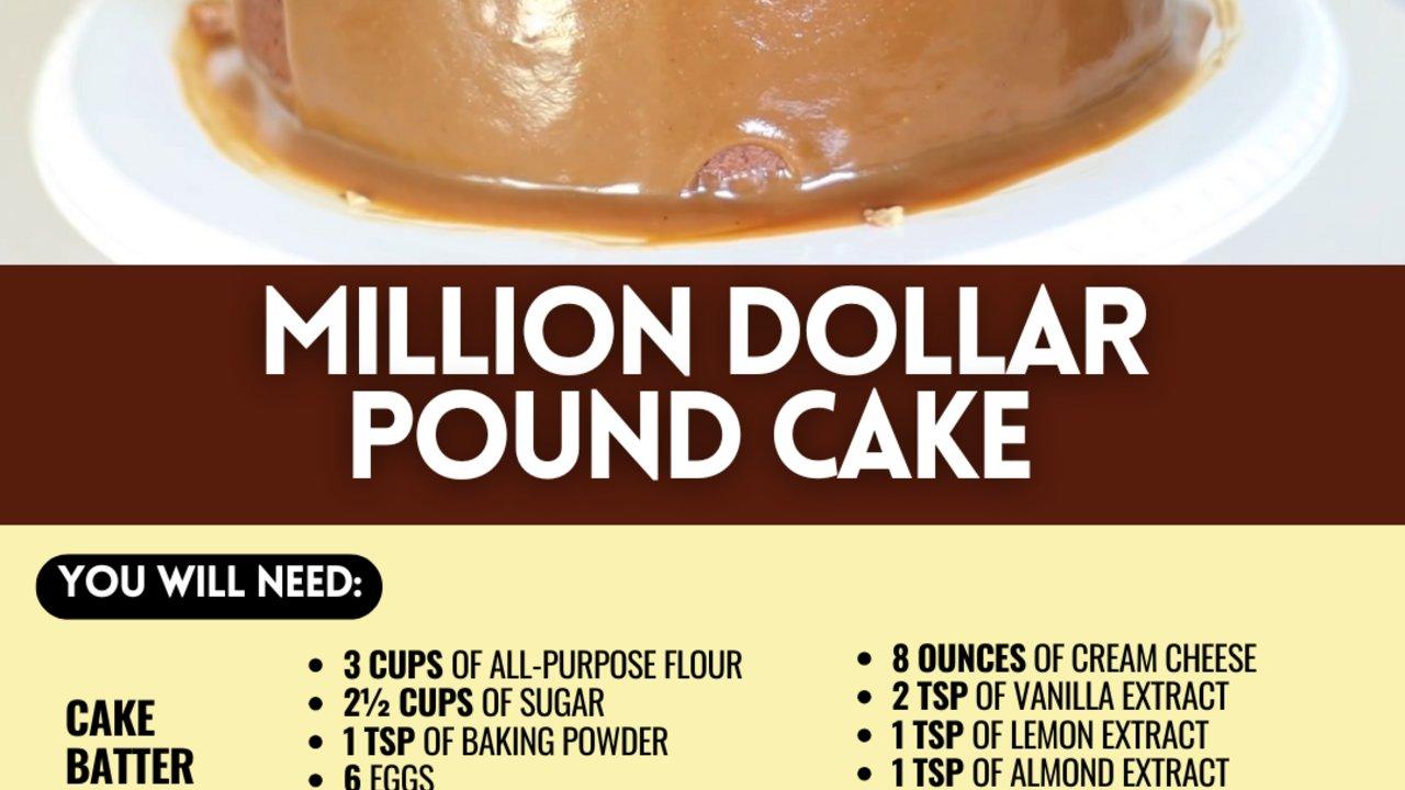 Easy Million Dollar Pound Cake Recipe