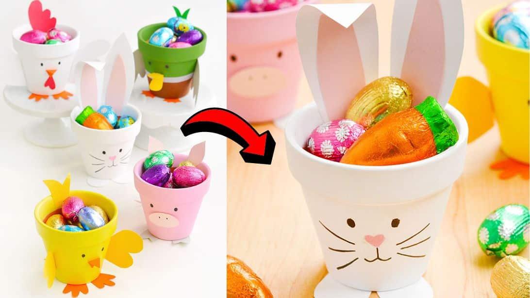 Easy Clay Pot Animal Tutorial (w/ Free Template)