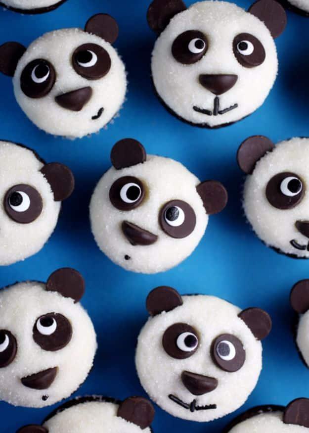 Cool Cupcake Decorating Ideas - Easy Little Panda Cupcakes - Easy Ways To Decorate Cute, Adorable Cupcakes - Quick Recipes and Simple Decorating Tips With Icing, Candy, Chocolate,