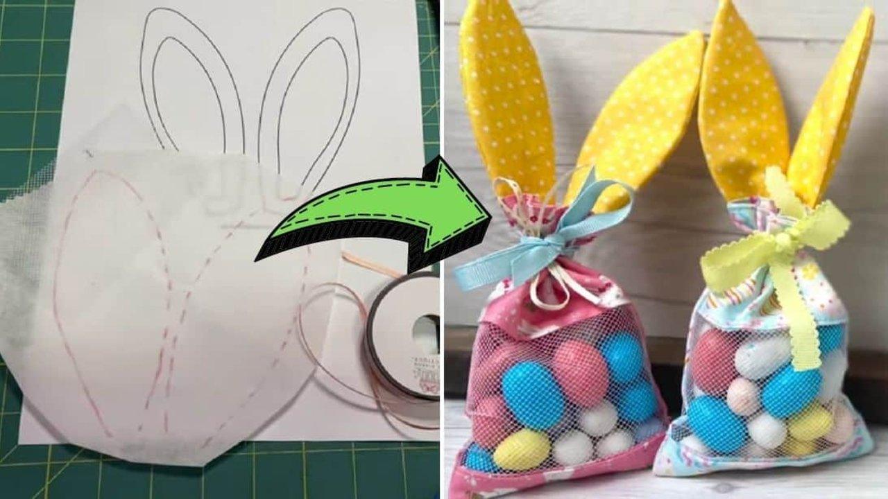 Easy Bunny Treat Bag Sewing Tutorial