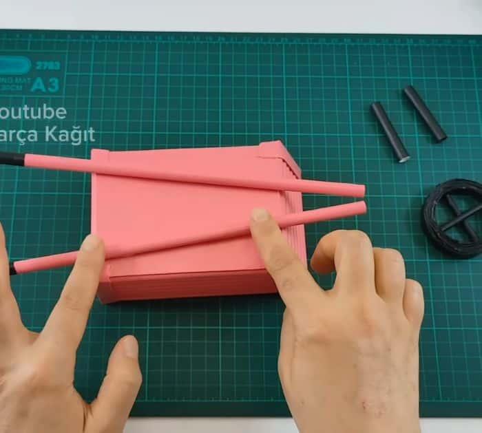 DIY Mini Wheelbarrow Decor Using Paper Project