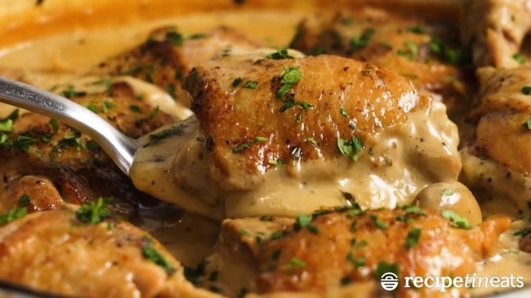 Quick Creamy Mushroom Chicken Recipe