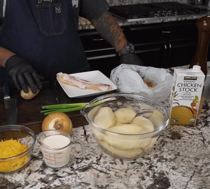 Ingredients for Crockpot Potato Soup