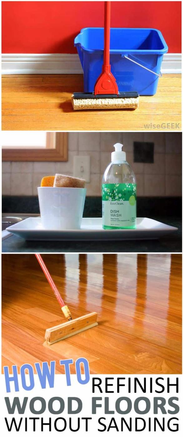 Cool Woodworking Tips - Refinish Your Wood Floor Without Sanding - Easy Woodworking Ideas, Woodworking Tips and Tricks, Woodworking Tips For Beginners, Basic Guide For Woodworking