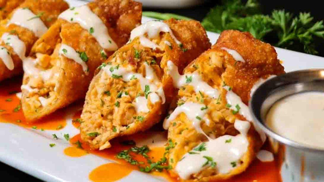 Buffalo Chicken Egg Rolls Recipe