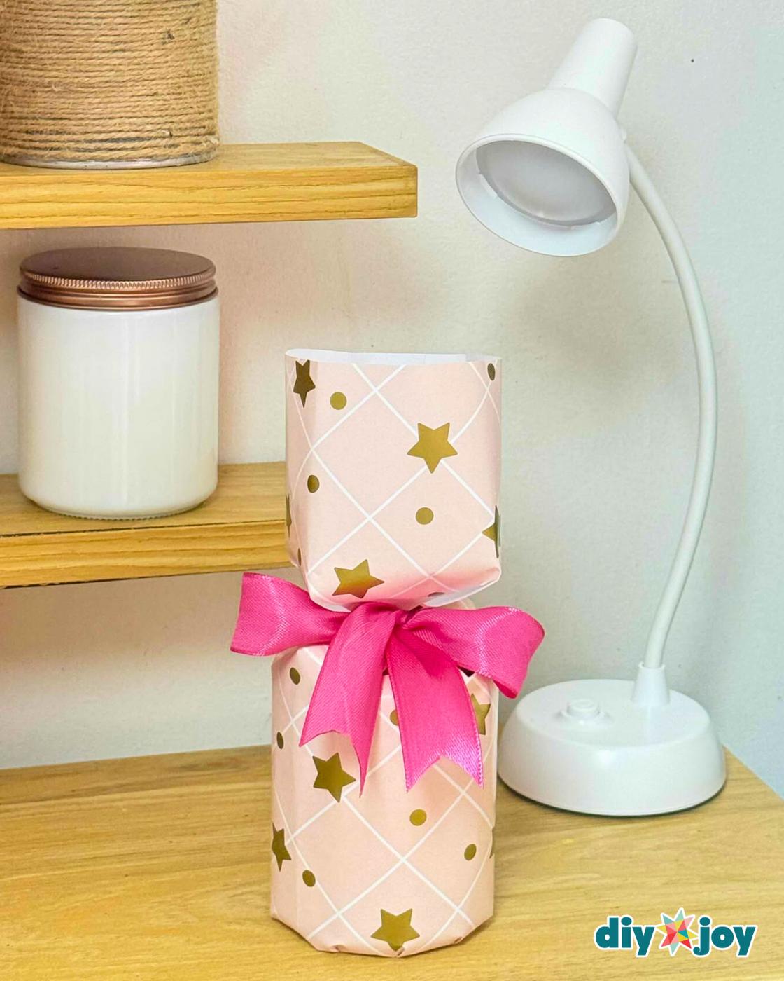 Easy Candle Jar Gift Wrapping Hack — simple candle jar wrapping for beginners