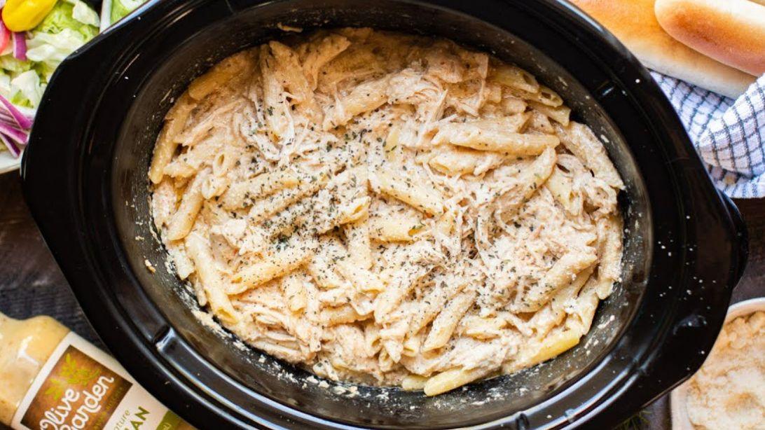 Slow Cooker Olive Garden Chicken Pasta