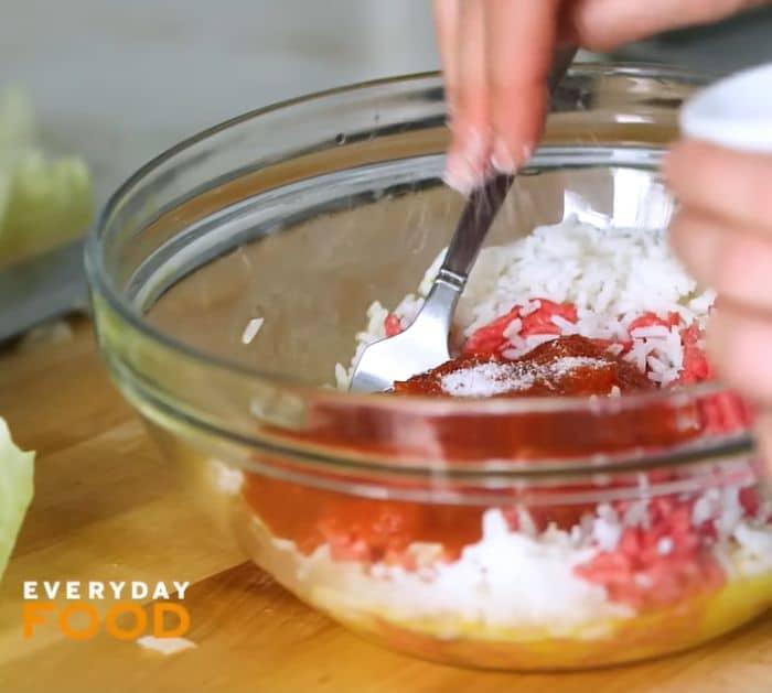 Stuffed Cabbage With Beef and Rice Recipe