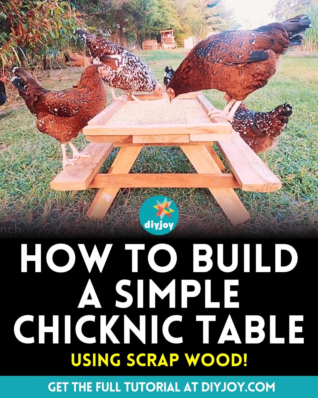 How To Build A Simple Chicknic Table