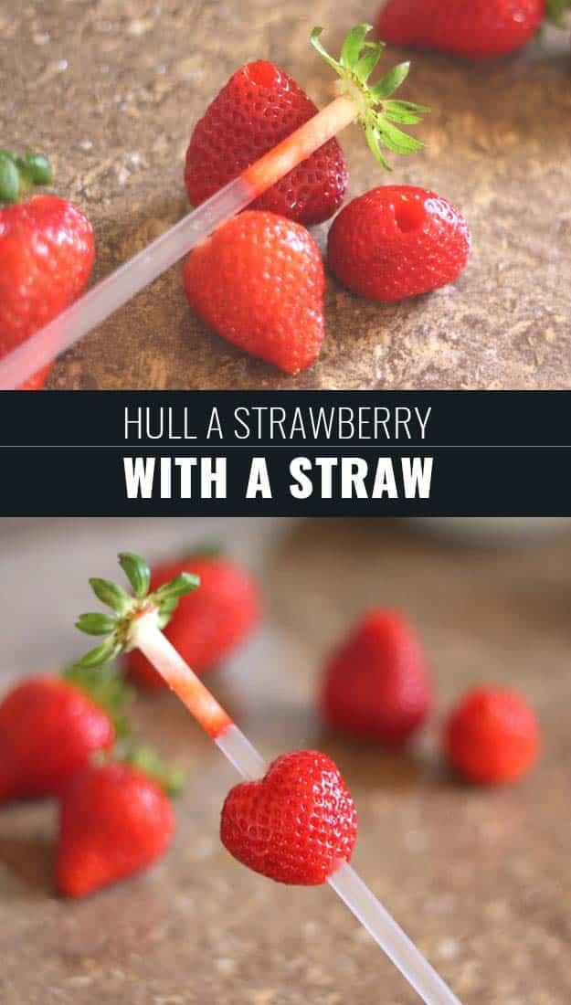 Hull a Strawberry with a Straw, a shortcut worth passing along to a friend and easy enough to try the first time