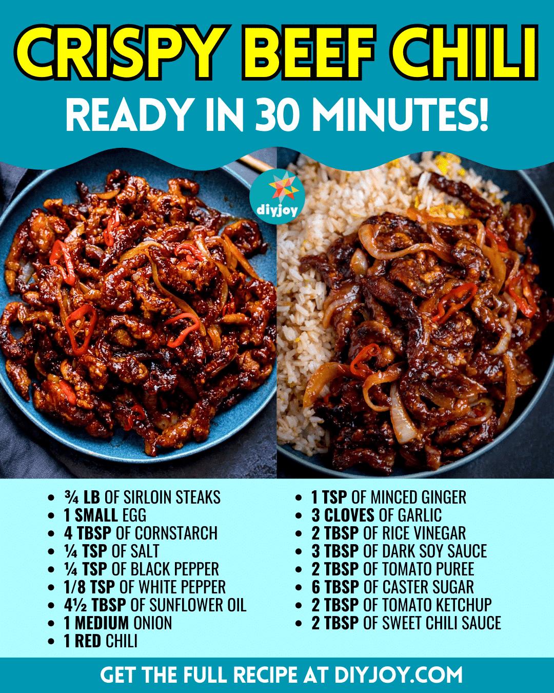 Easy 30-Minute Crispy Beef Chili Recipe