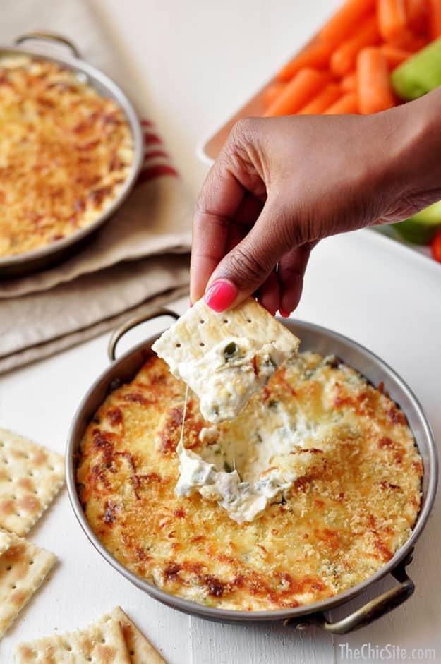 DIY Party Food Ideas | Easy Recipes for a Crowd | Baked Jalapeno Dip | DIY Projects and Crafts by Sueeye #appetizers #partyfood #recipes