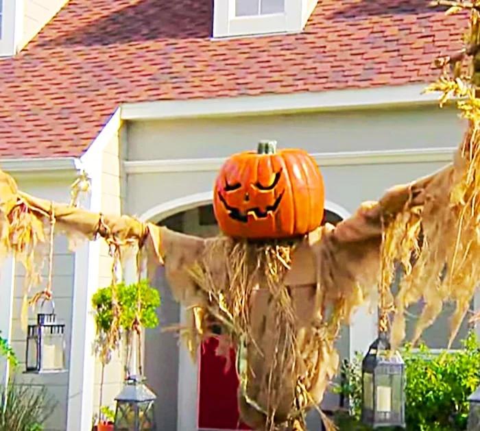 How To Make A Large Halloween Scarecrow - Halloween Decor - Fall Pumpkin Ideas