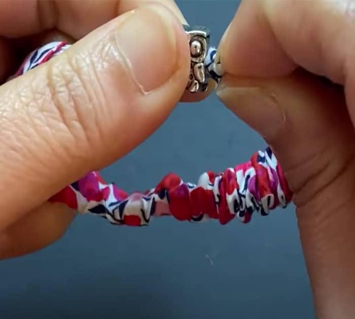Materials to use for DIY scrunchie charm bracelet