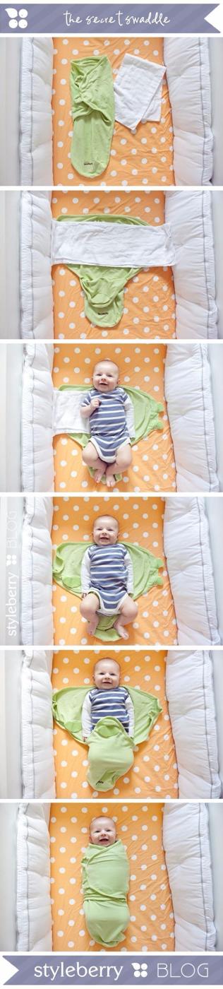 Secret Swaddle, quick and cheap to try tonight and one small change that prevents a bigger mess later
