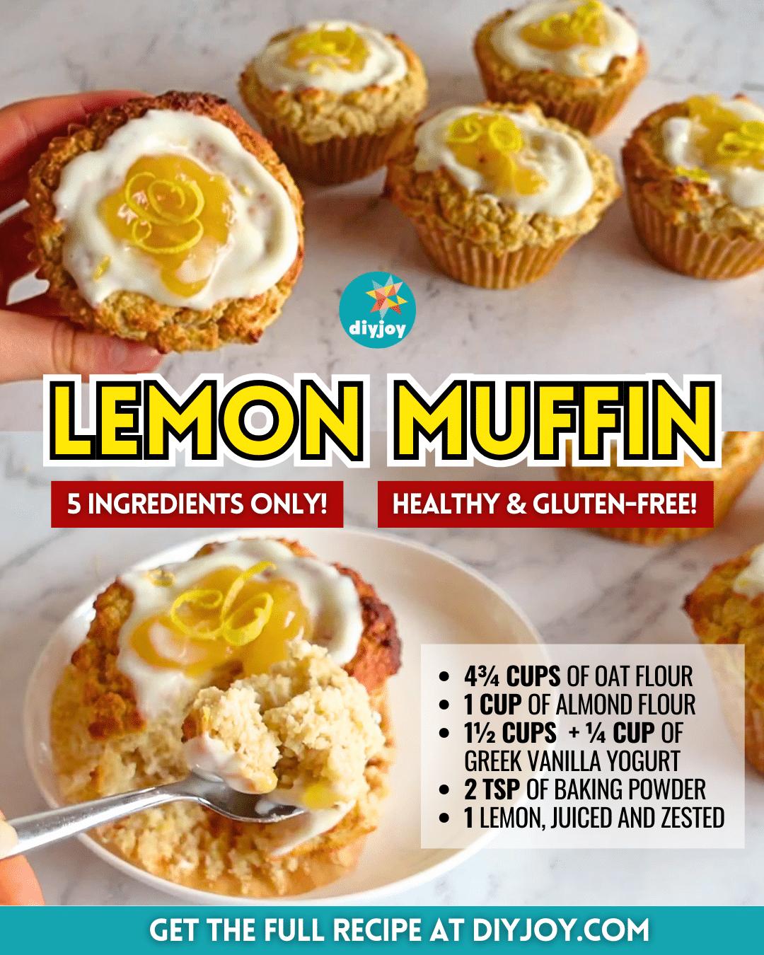 Easy 5-Ingredient Lemon Muffin Recipe