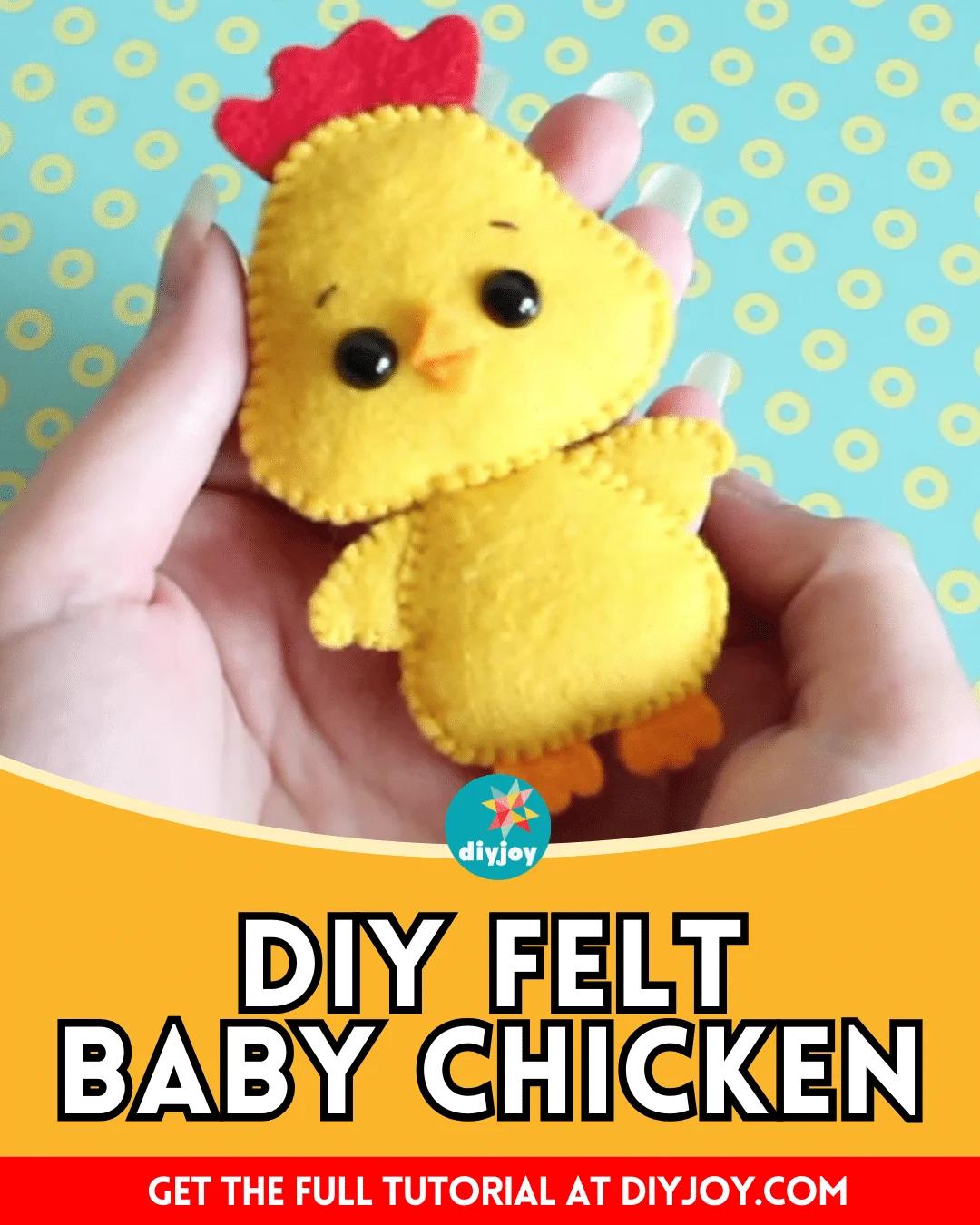 Easy DIY Felt Baby Chicken Tutorial