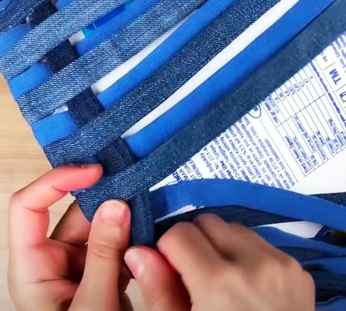 DIY Old Jeans and Plastic Bucket Idea | DIY Crafts