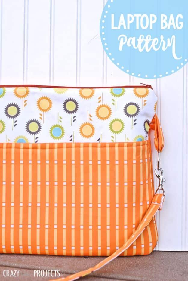 Easy Laptop Bag, low pressure enough to try this weekend and a great fix using stuff you already have on a shelf