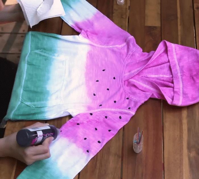 How to Make a Dip-Dyed Watermelon Shirt