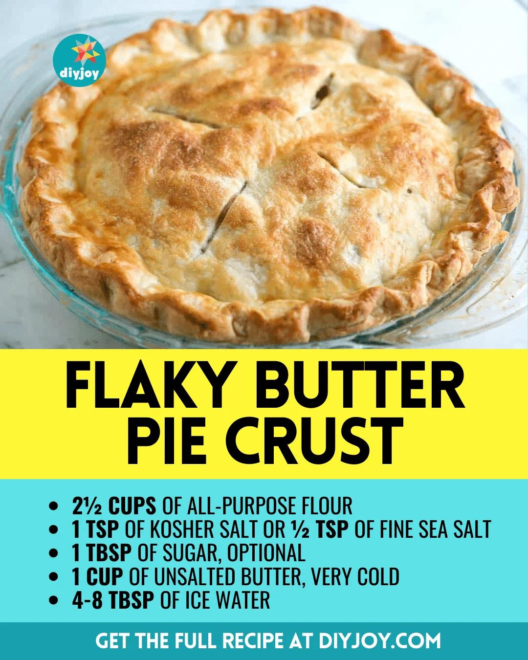 Easy Flaky Butter Pie Crust Recipe