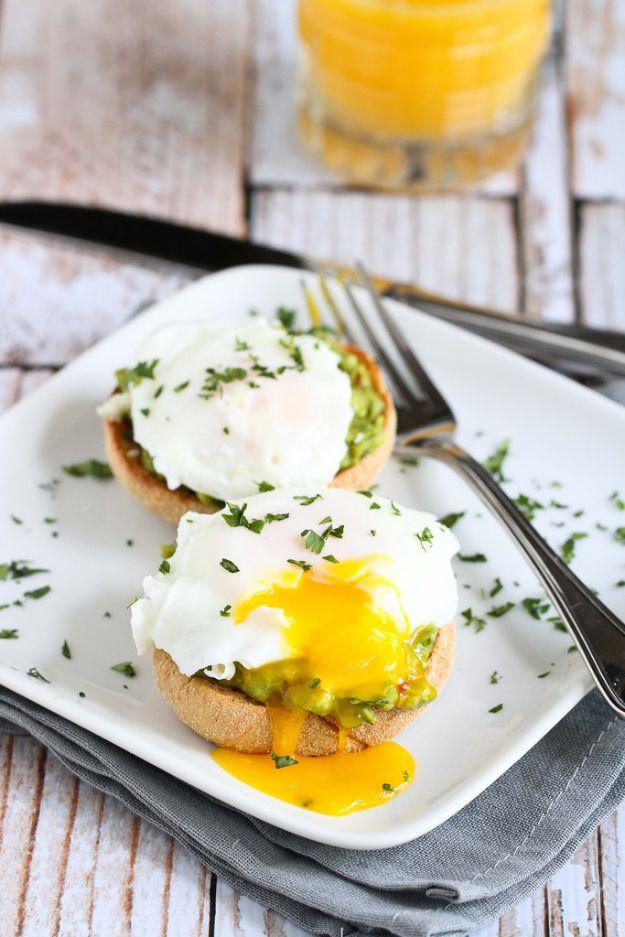 Eggs Benedict Recipes - Chipotle Guacamole Eggs Benedict - Best Benedicts and Recipe Ideas for Breakfast, Brunch and Lunch - Easy and Quick Eggs Benedict, Classic, Salmon, Vegetari