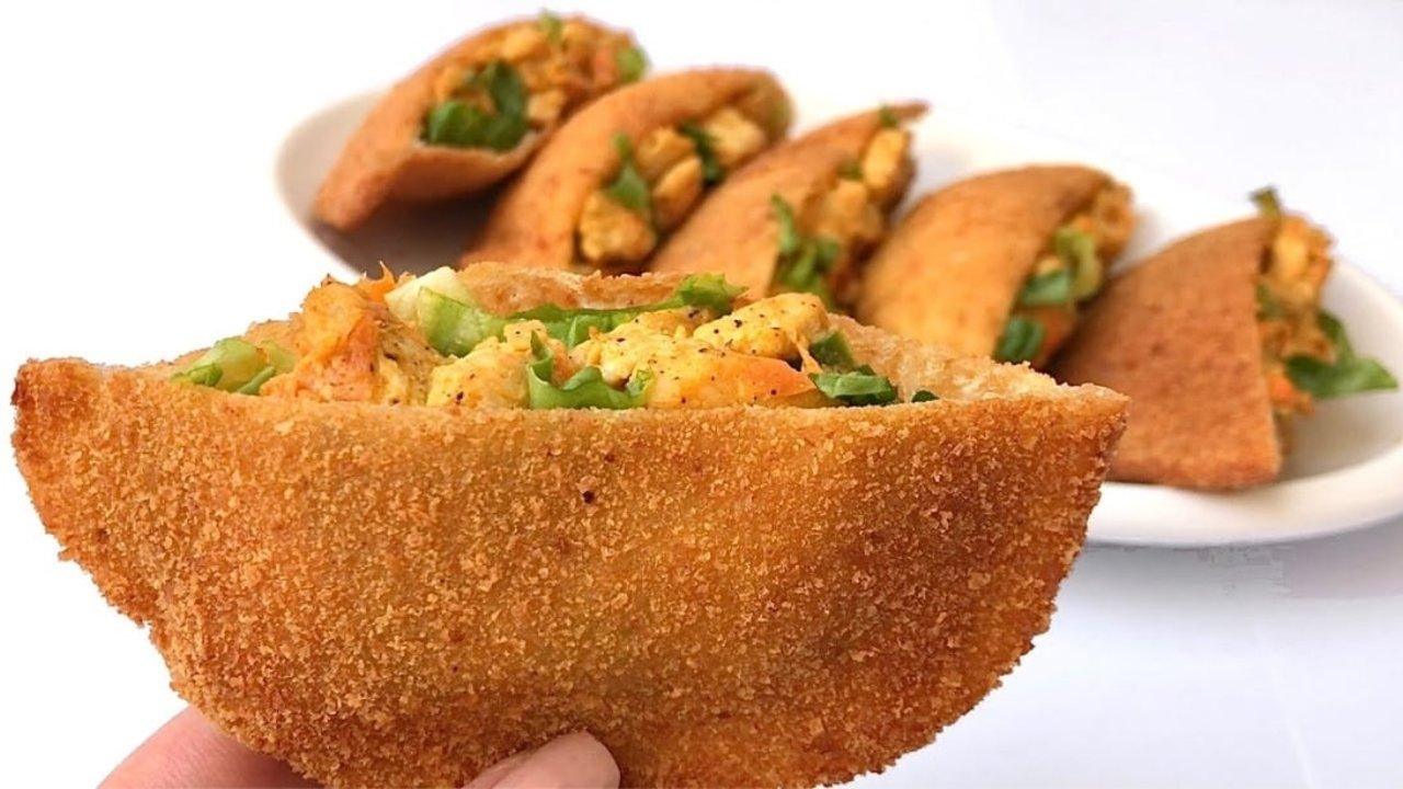 Make a Pocket Sandwich With 1 Slice of Bread