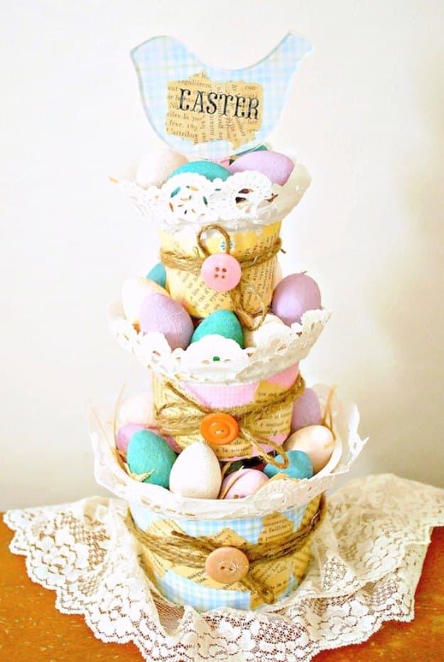 Recycled DIY Easter Basket Decor, a thoughtful touch that elevates the whole look and a fresh take on a classic idea