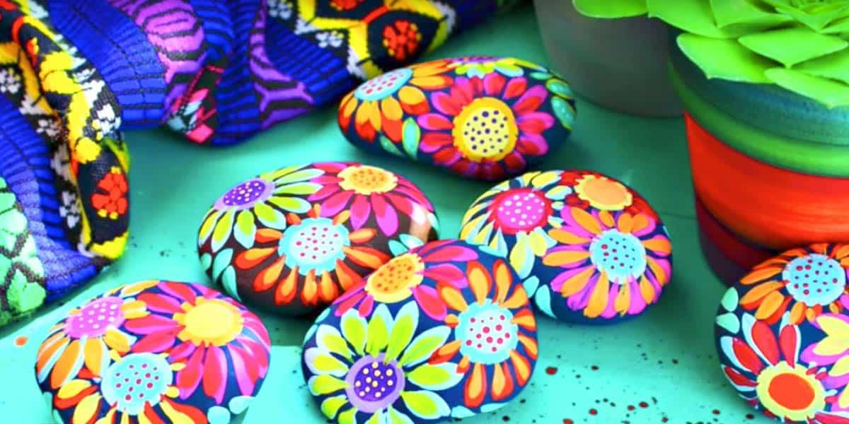 He Paints These Inspiration Rocks With Acrylic Paint And Brightens Someone’s Day!